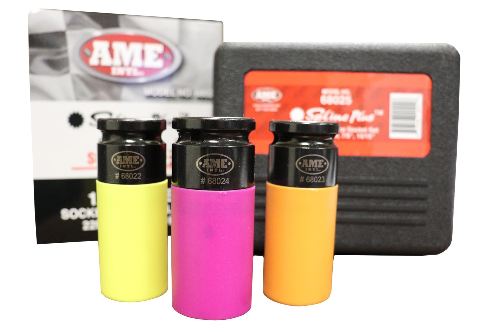 AME International 68025 Spline Plus Six-Way 1/2″ Drive Socket Set – 3 Piece