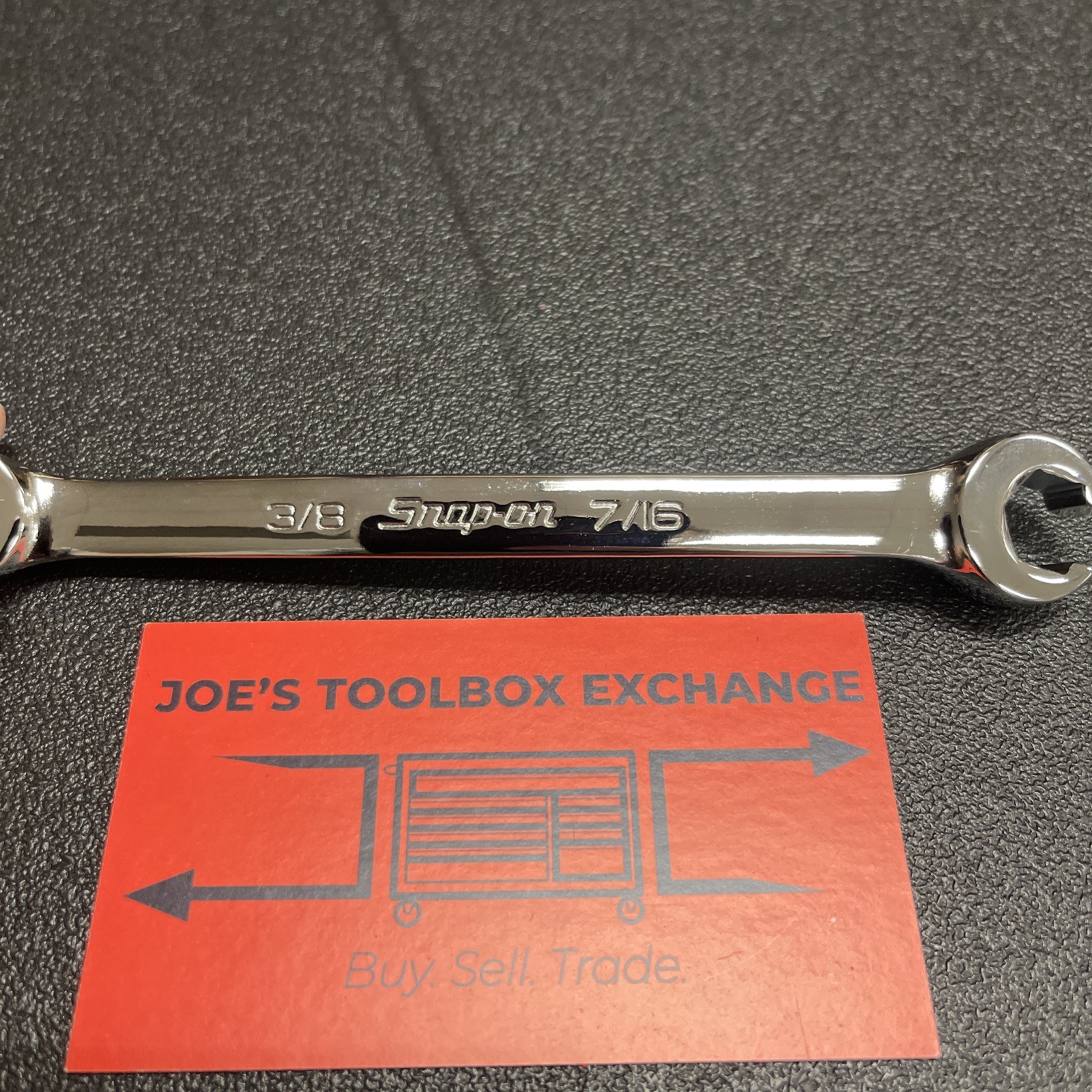 Snap-On Tools USA NEW 3/8″ 7/16″ SAE Double Flare Nut 6pt Line Wrench RXFS1214B