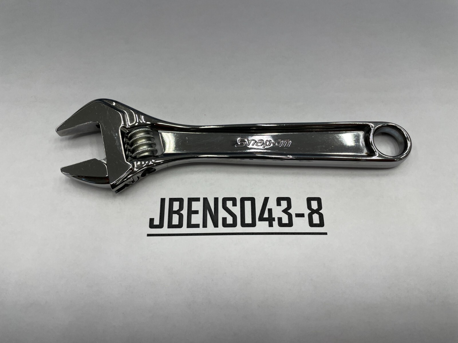 Snap-on Tools NEW 6″ Length Chrome Smooth Jaw Adjustable Wrench AD6BA