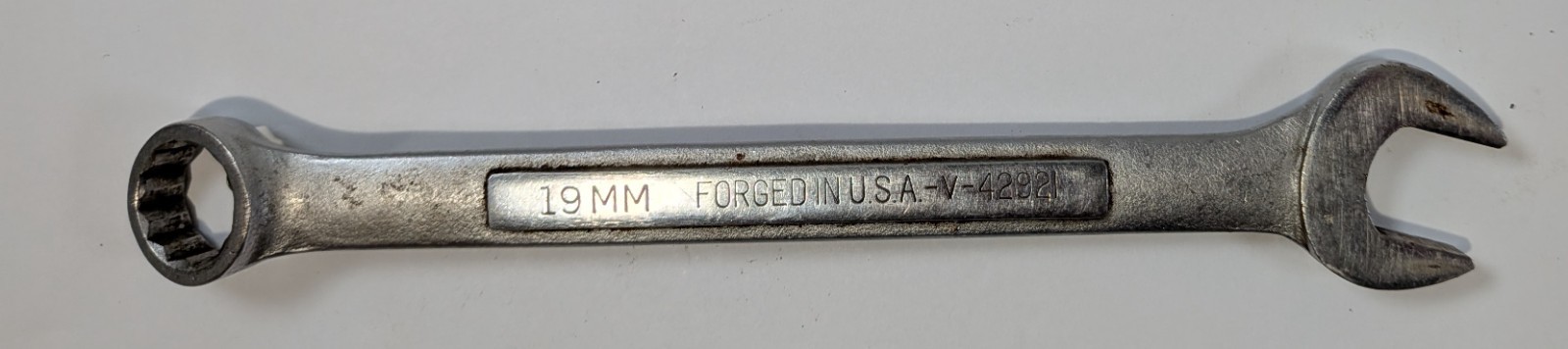 Craftsman Metric 19mm 12 Pt Offset Combination Wrench Model 42921 Made USA