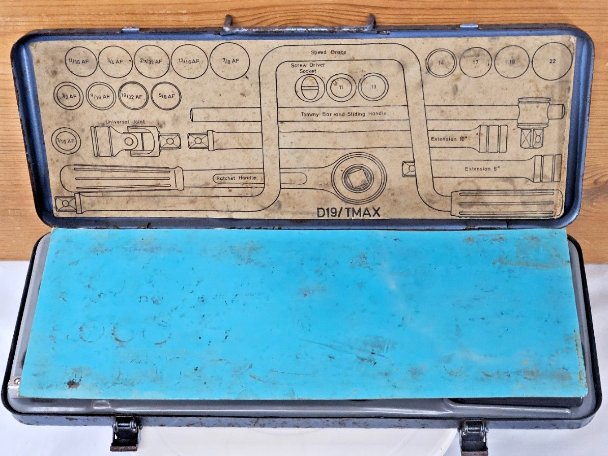 Vintage Gedore D19 TMAX Metric Imperial AF 1/2 Drive Complete Socket Set Germany