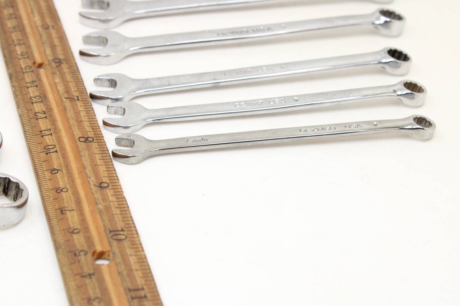 Snap On OEXM6-OEXM19 6-19mm 14 Piece 12 Point Metric Combination Wrench Set USA