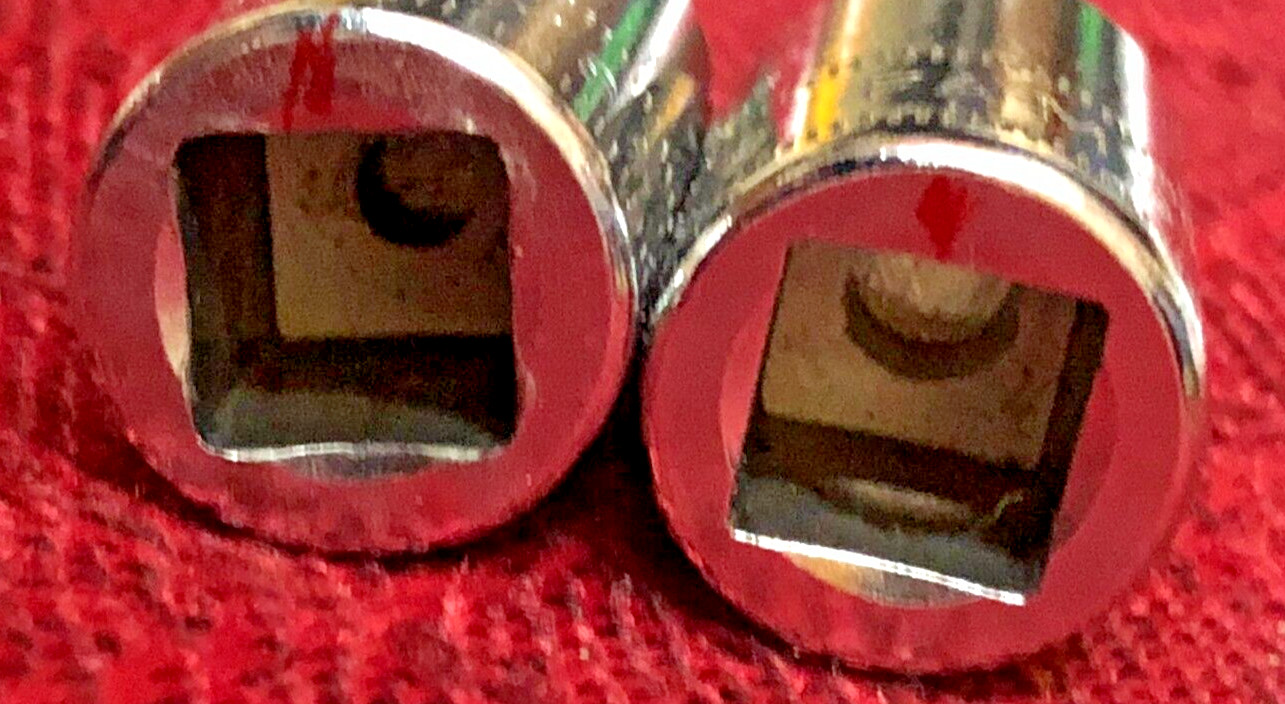 Snap On FAM8A & FAM9 Metric 8&9mm Chrome Hex Bit Socket 3/8″dr 2″L Good 8.5/10 i