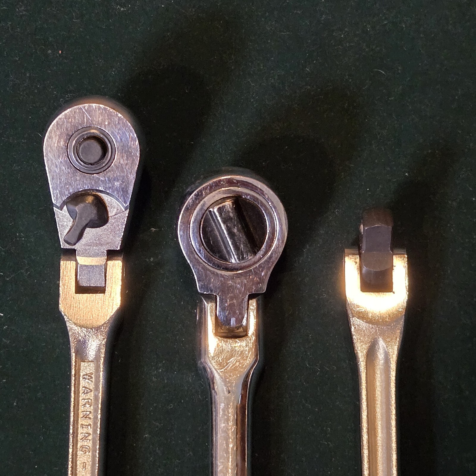 (1) USA Flex Head Ratchet Craftsman 44815 VVQ, 44363 D-AD & King Tony 3734-10