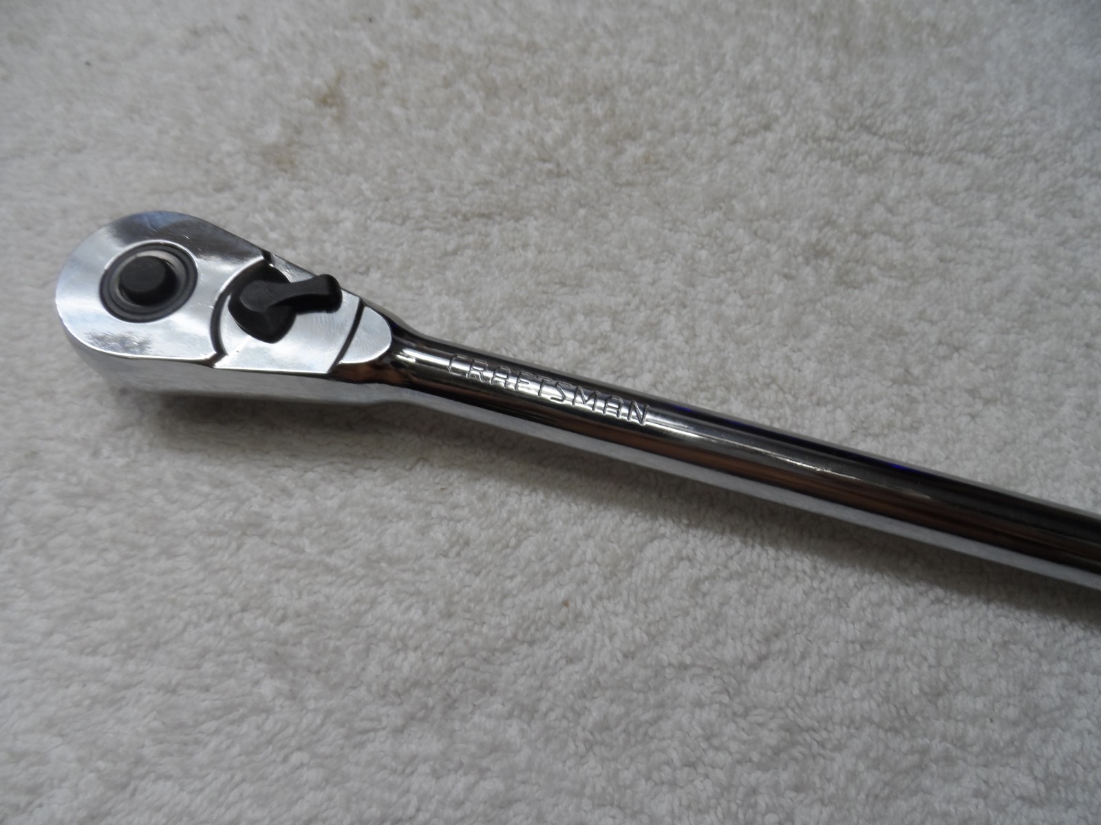 Craftsman 3/8 Drive Full Polish Long Handle Ratchet, made in USA, VR – PN 44833
