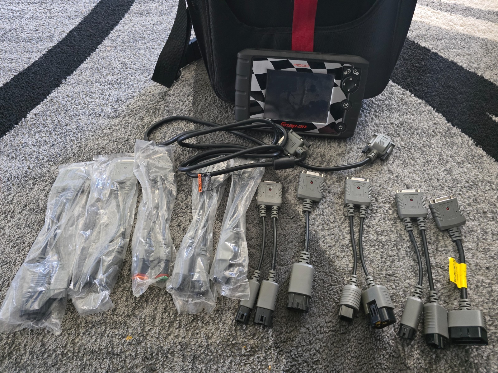 snap on p1000 with 10 adapters