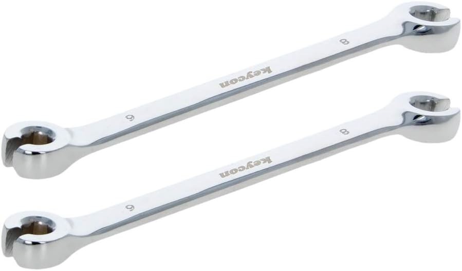 Flare Nut Wrench, 6Mm X 8Mm Metric Double Open End, 2 Pcs