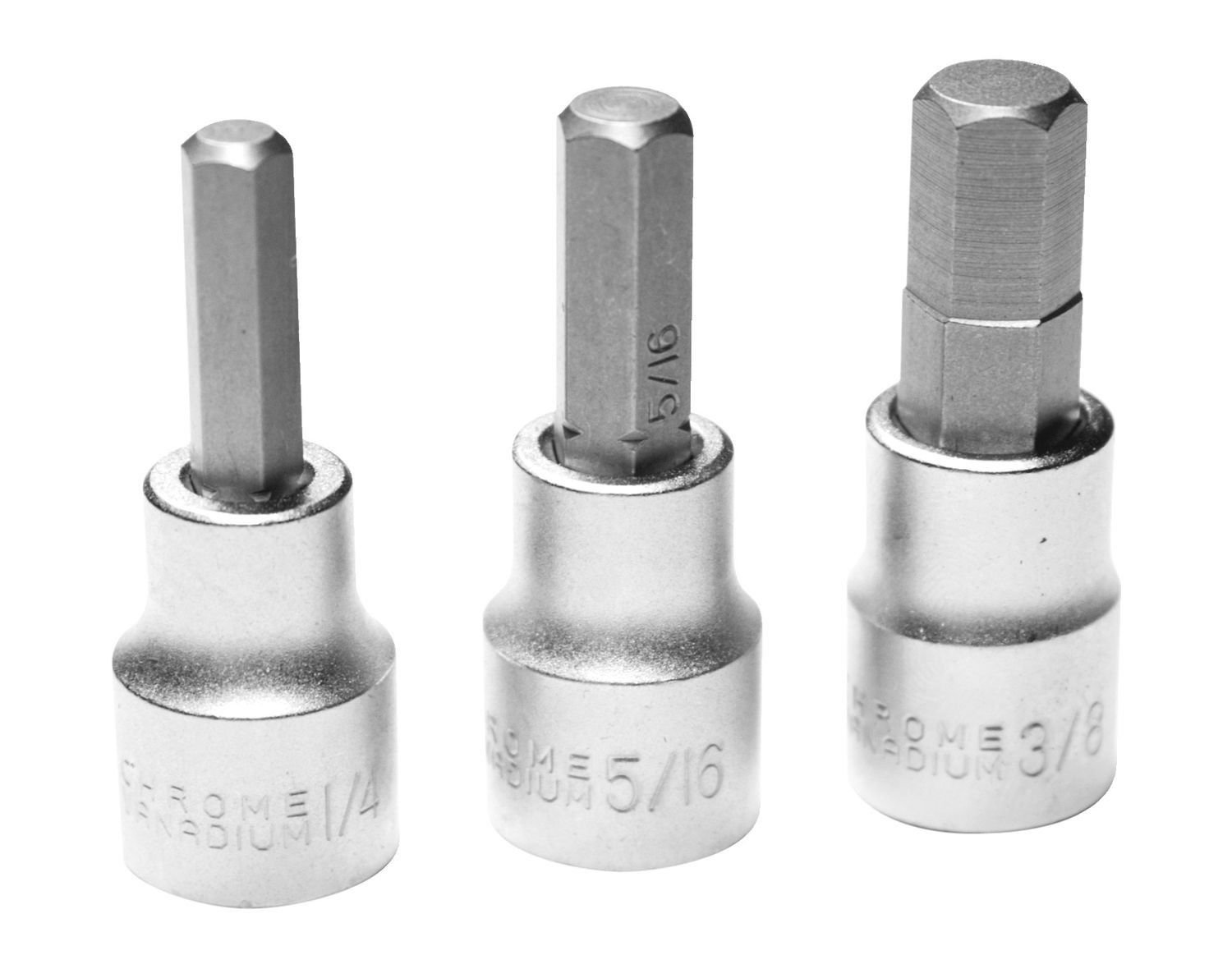 Performance Tool W1336 3 Piece Brake Caliper Hex Bit Set