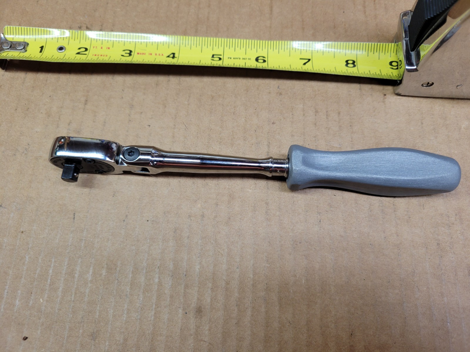Snap-on USA 1/4″ Drive 100 Year Gray Hard Handle Flex Head Ratchet No THLFD72