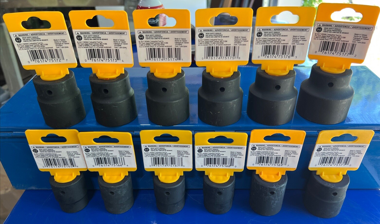 Dewalt 14pc Impact Socket Set 3/4″ Drive Metric – 6pt 22mm – 42mm DWMT80742 NEW