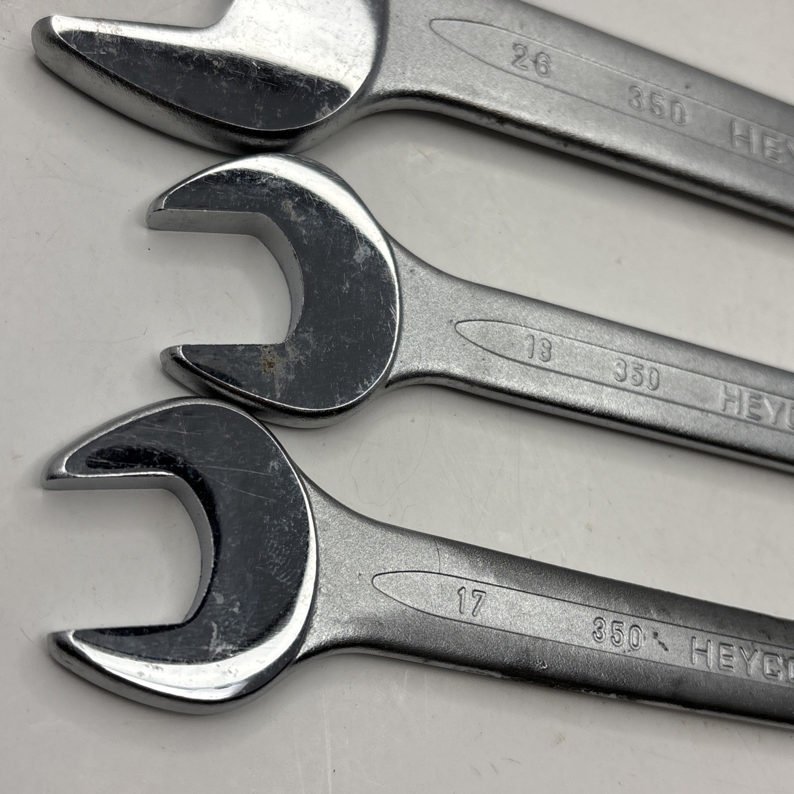Heyco 350 Metric Open End Wrench Set 6 Pcs 13×17 16×18 24×26 25×28 27×30 30x32mm