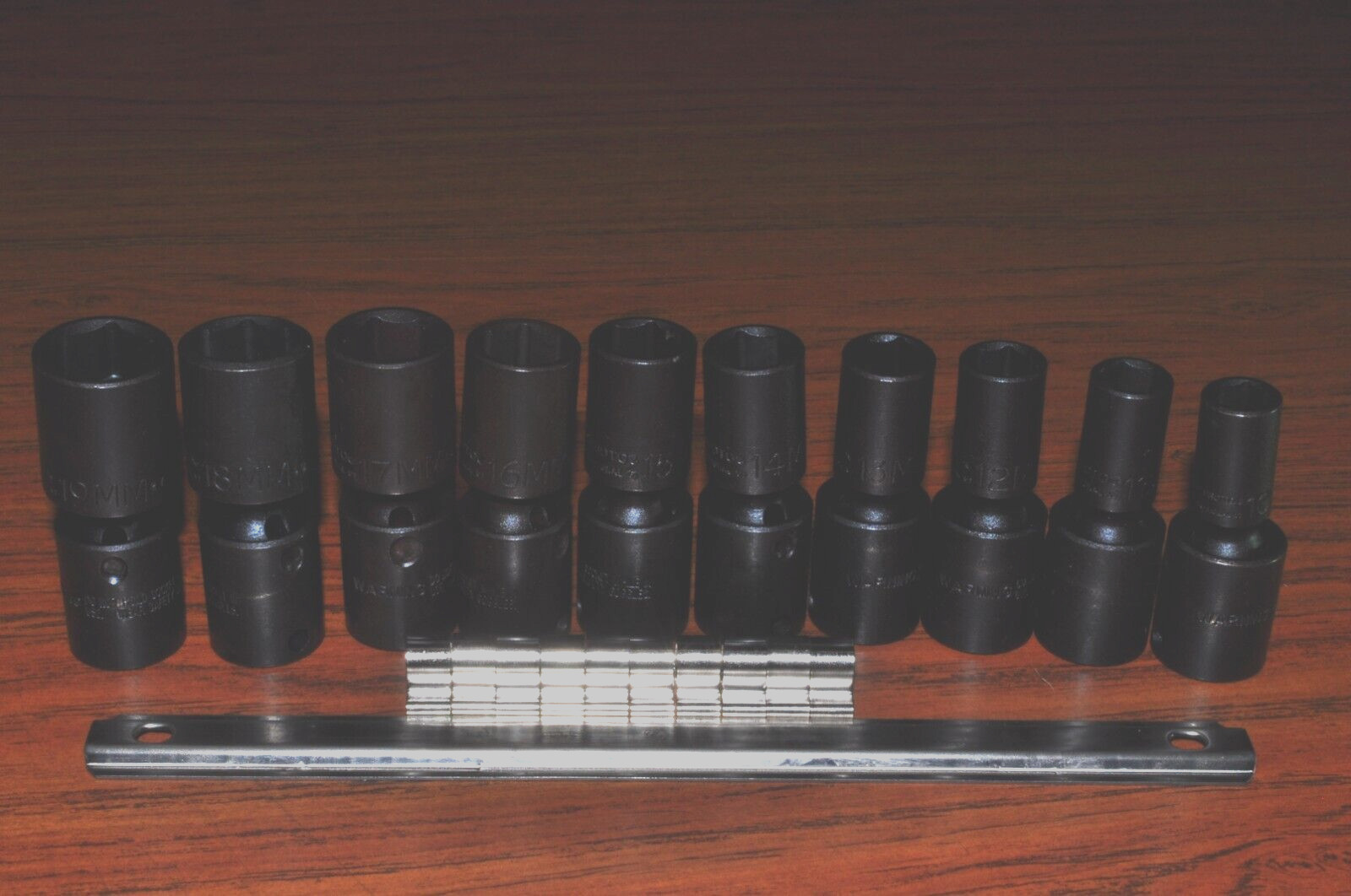 PROTO J72135M 3/8″DR10PCS DEEP UNIVERSAL IMPACT SOCKET METRIC 10-19 MM- 6 POINT