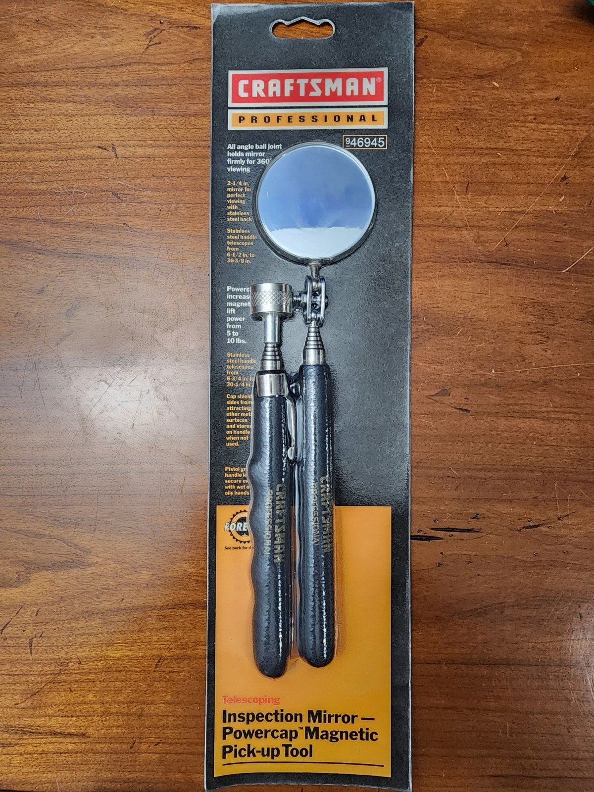 Craftsman Professional 46945 Rare NOS Inspection Mirror & Magnetic Pickup Tool