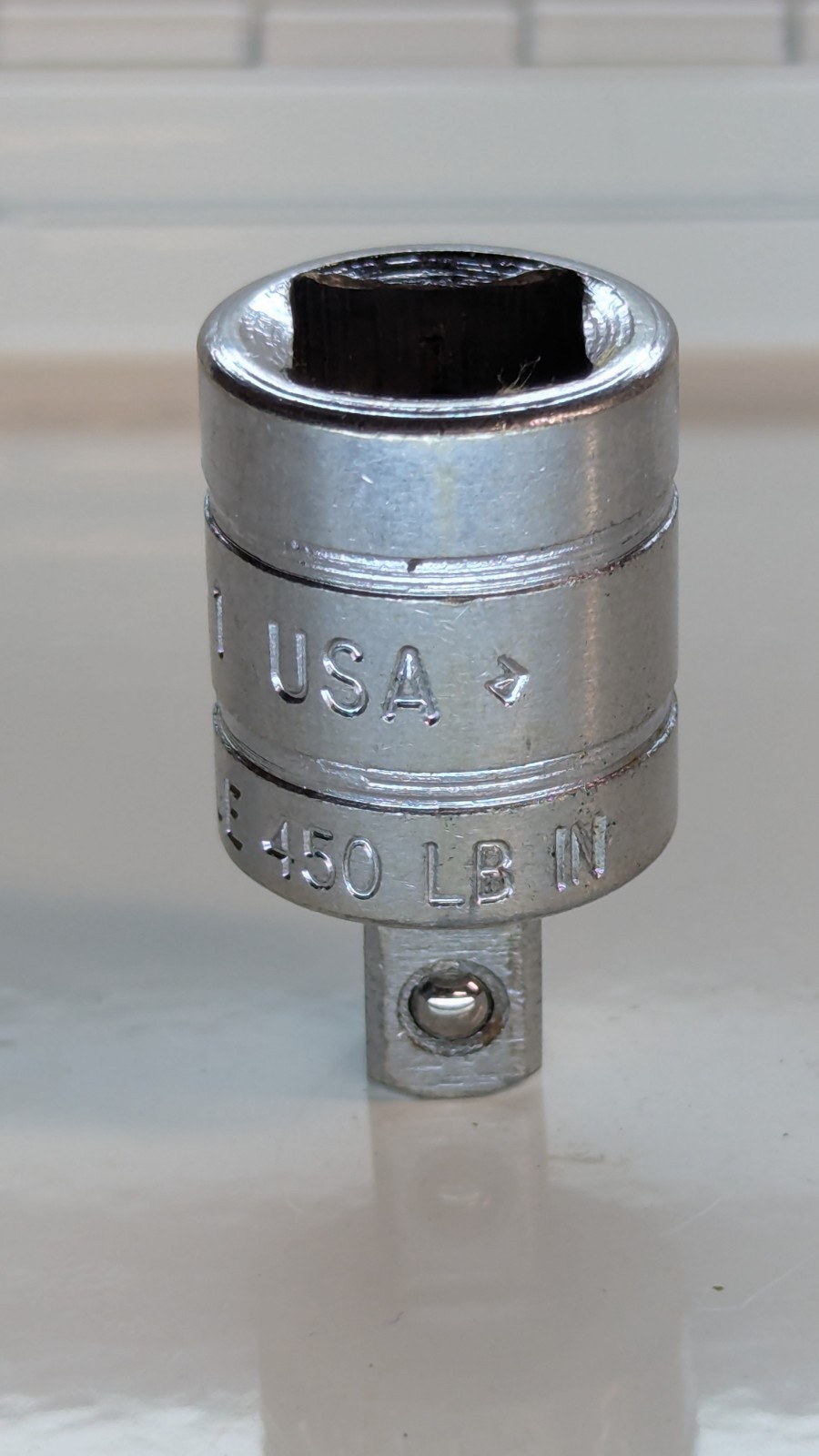Snap-on TMI 3/8″ to 1/4″ Drive Reducer Adapter Adaptor Socket 450lb USA Tool