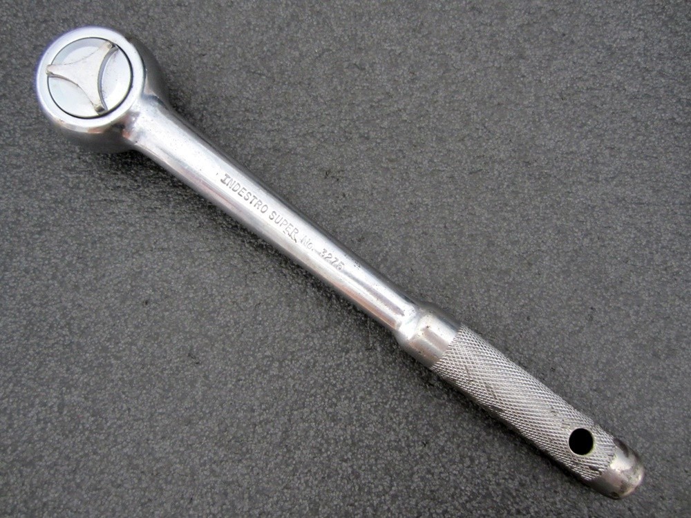Vintage Indestro Super 1/2″ Drive Ratchet No. 3275 Made in USA