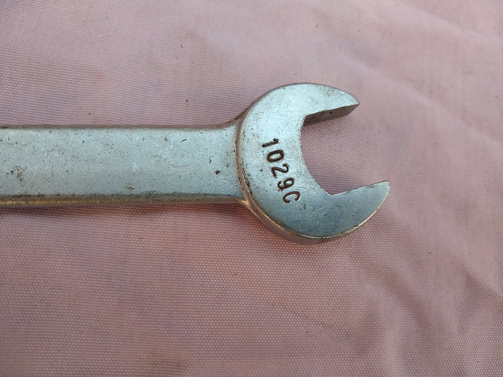 Vintage Indestro Super Brand 11/16 x 13/16 Open End Wrench 1029C