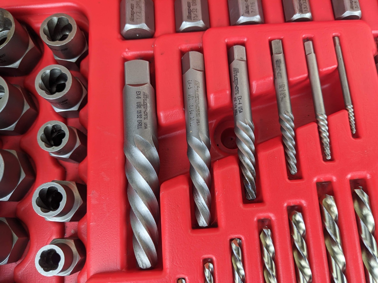 #bn708 Snap On Tools EXDMS48 48 Piece Master EXTRACTOR SET