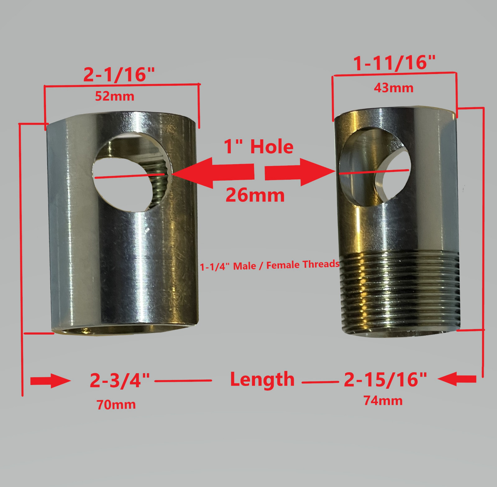 Cheetah and Star A Liner Frame Machine Hyraulic Cylinders – Ram End Adapter Set
