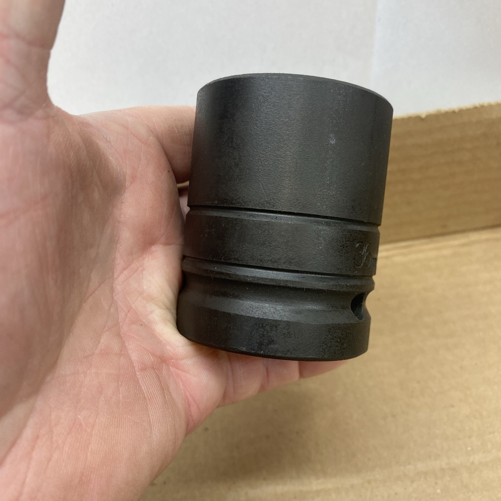Impact 36mm Socket Made By Urrer. One Inch Drive. Six Point.