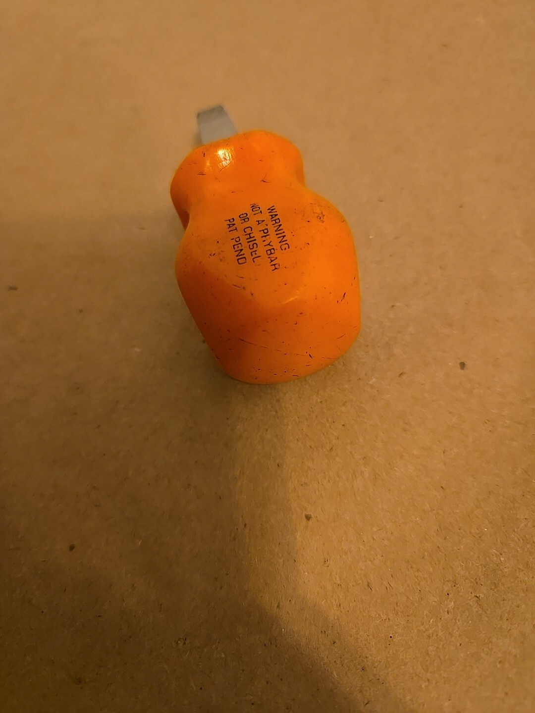 Snap On 1/4″ Flat Tip Midget Screwdriver Orange Hard Handle SDD1