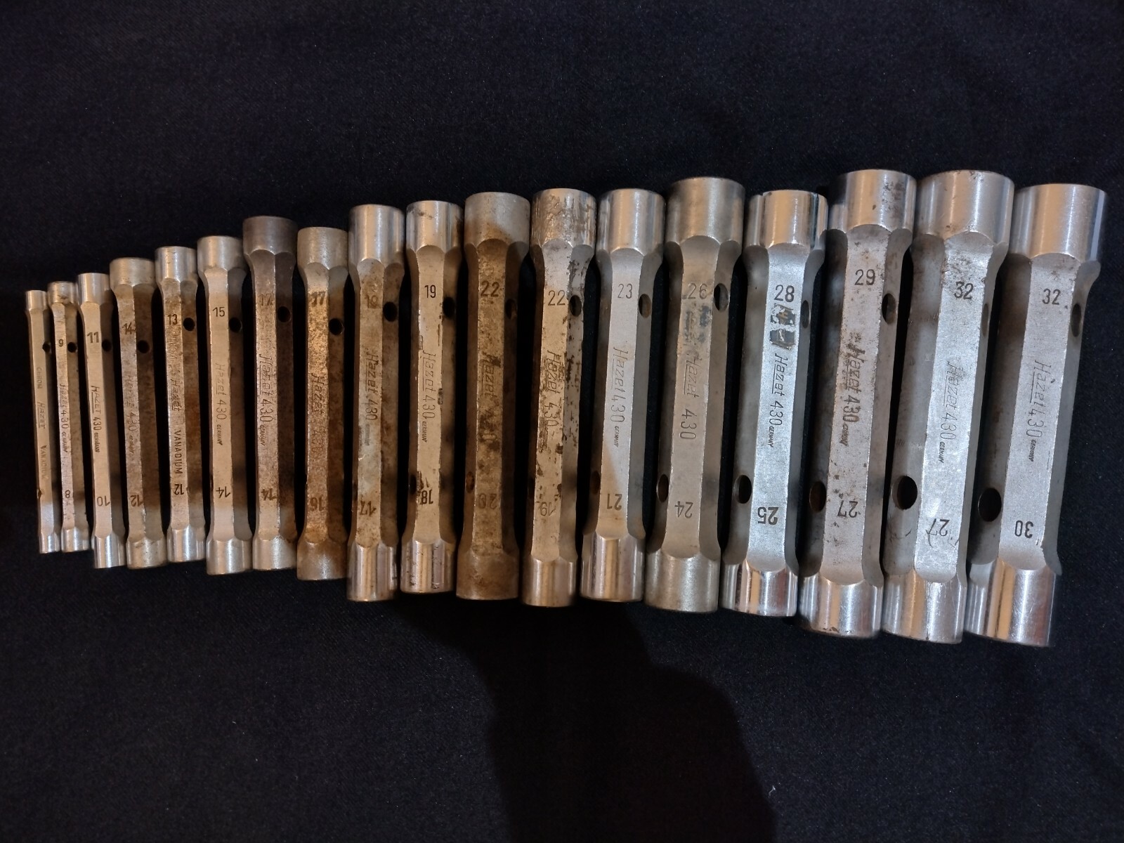 HAZET 430 WRENCH;32×30,29×27,28×25&26×24 23×21&22×20&19×18&15×14&13×12&10×11&9×8