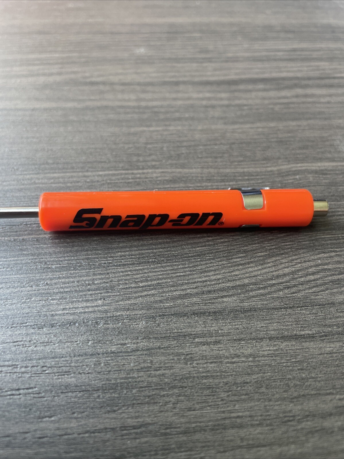 Snap On Tools Mini Pocket Screwdriver Hi-Vis Orange with Magnet & Clip NEW🔥