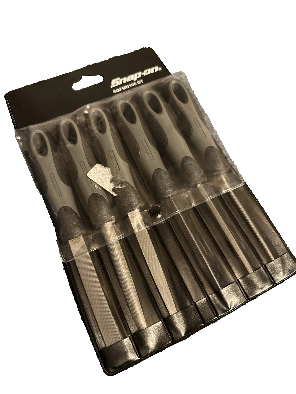 New Snap-on™ SGFMN106DT Grey 6-piece Soft Grip Handle Miniature File Set