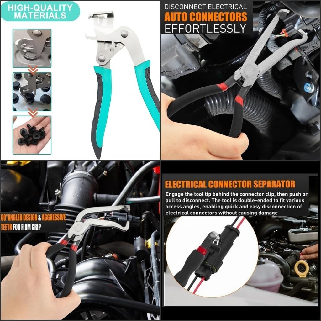 Multi-Functional Car Clip Pliers Set: High-Carbon Steel – 4 Tools Included