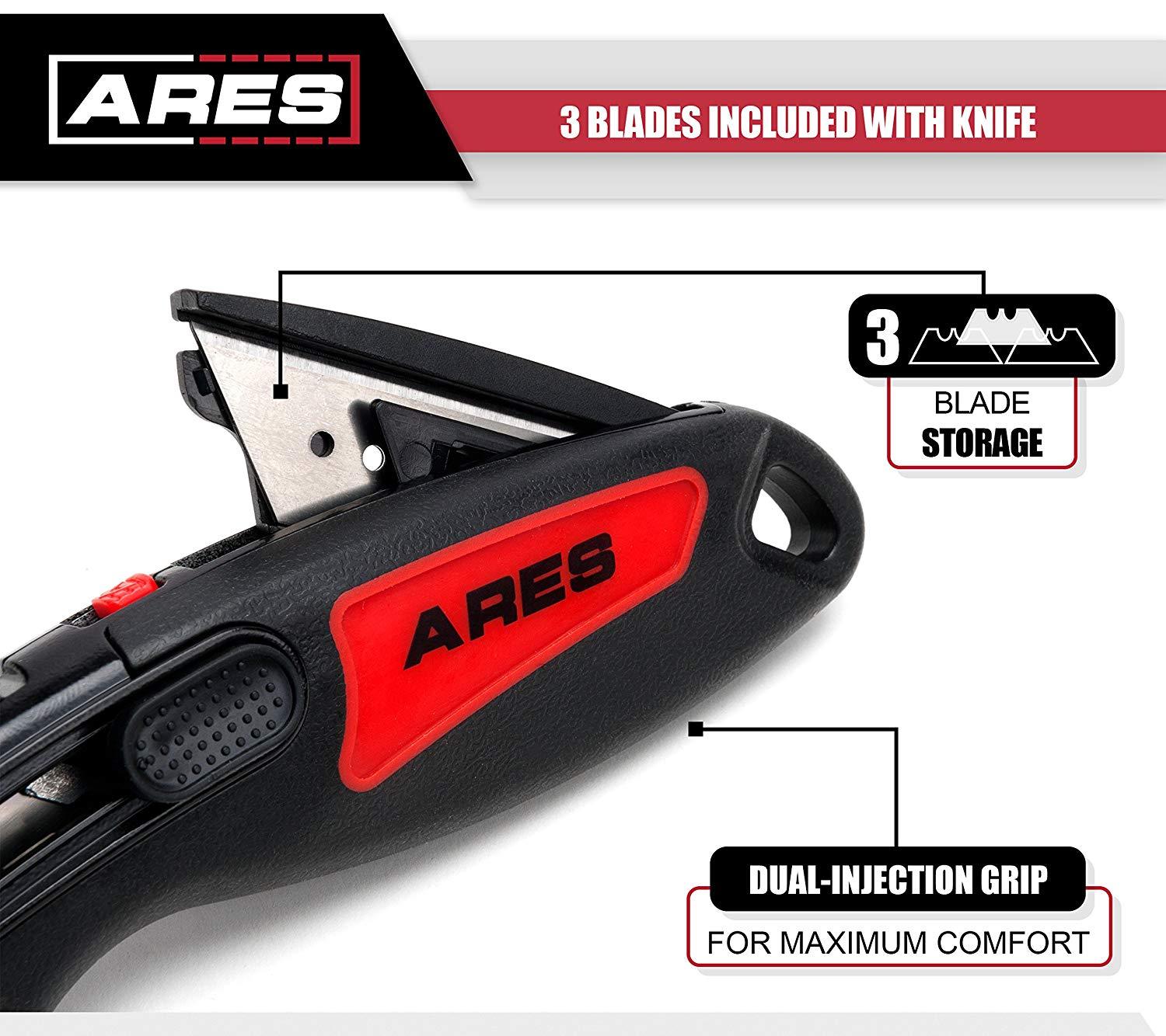 2 in 1 Heavy Duty Utility Knife | Automatic & Manual Blade Retraction