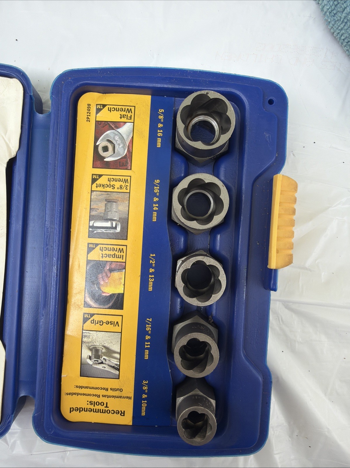 5 Piece Irwin BOLT-GRIP Bolt Extractor Expansion Set 394002 Missing One