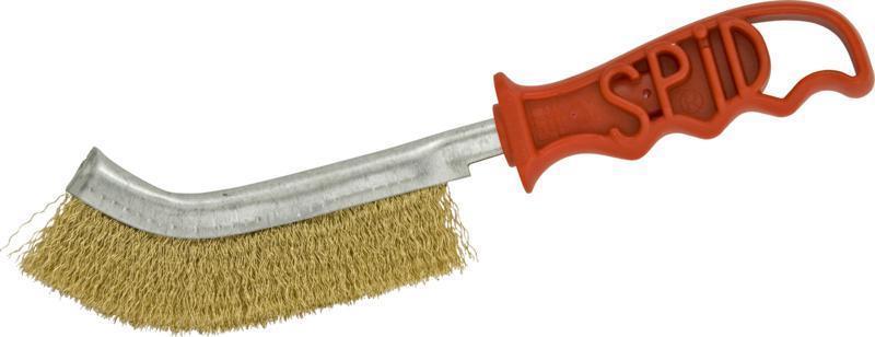 12 x Genuine SPID General Purpose Brass Plated Rust Removal Hand Brush WB19Ax2