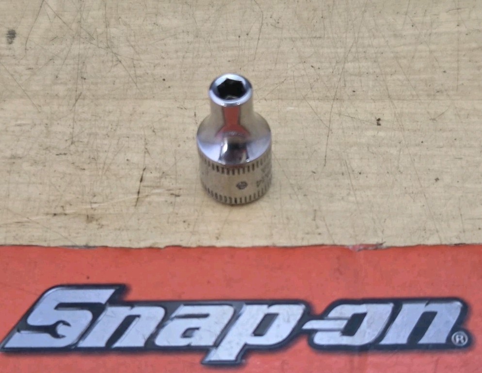 Snap On TMM4 – 1/4″ Drive 4mm Shallow 6Pt Chrome Socket