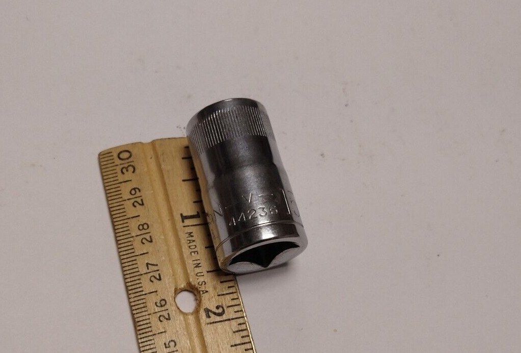 Craftsman Vintage 1/2″ Dr 15M/M 12 Point Shallow Socket 44236 V USA