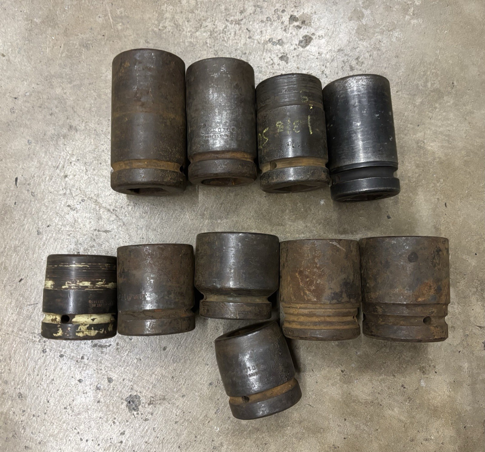 Mixed Lot 9 Pieces 1” Drive Impact Sockets Snap-on PROTO+