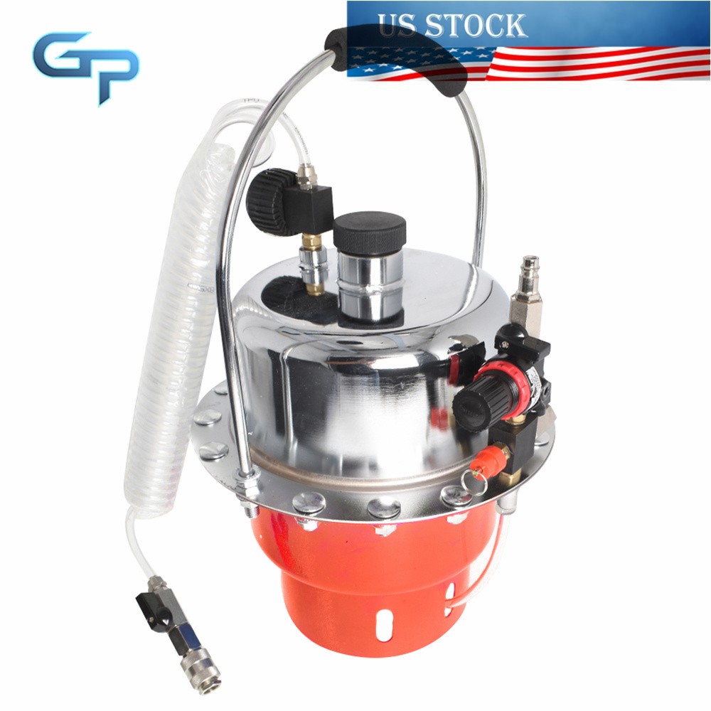 5L Pneumatic Air Pressure Kit Brake & Clutch Bleeder Valve System Tool Portable
