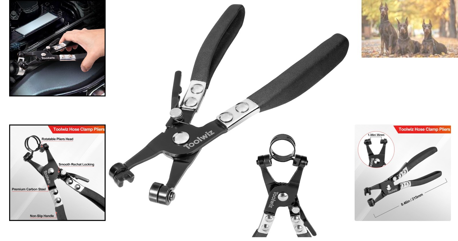 Automotive Hose Clamp Tool: Heavy Duty Carbon Steel Pliers for Easy Installation
