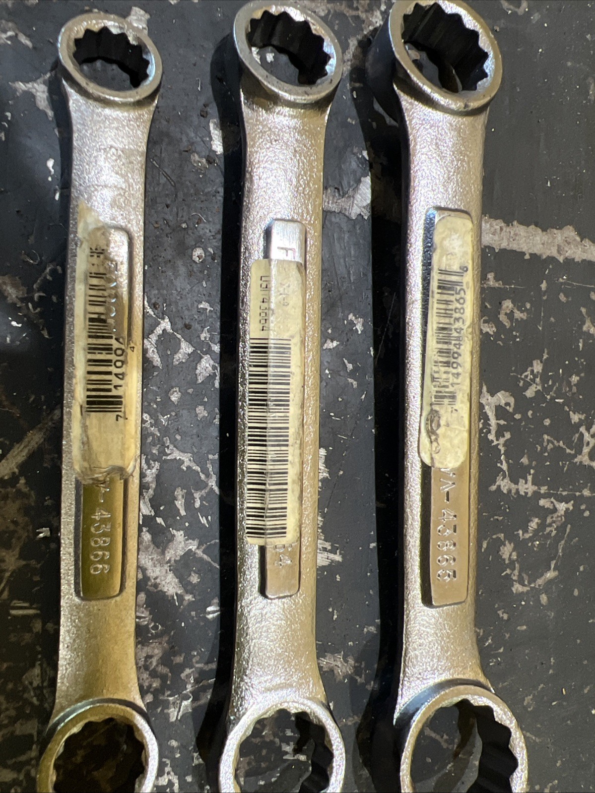 NOS Craftsman USA Stubby Box End Wrench Set With Original Stickers NEW 4365