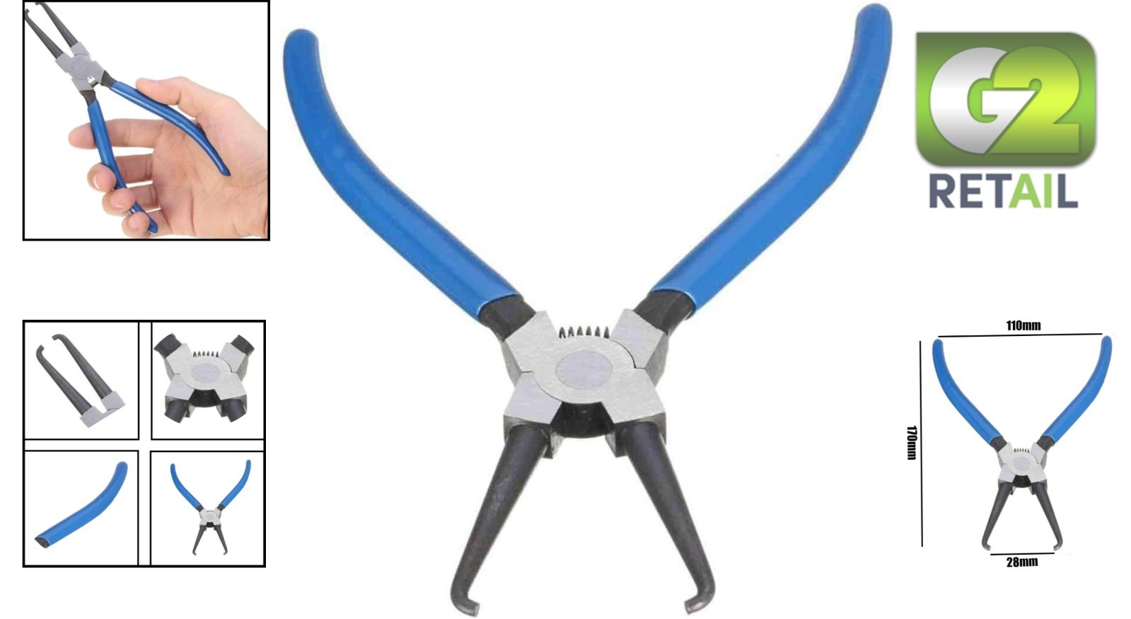 Ergonomic Fuel Line Removal Plier – Lightweight Blue Tool for Quick Disconnect