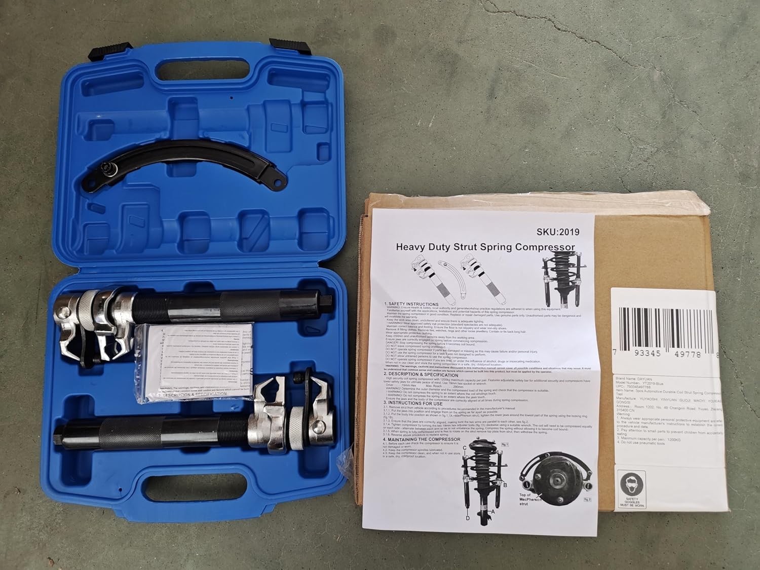 Safe and Secure Spring Compression Tool