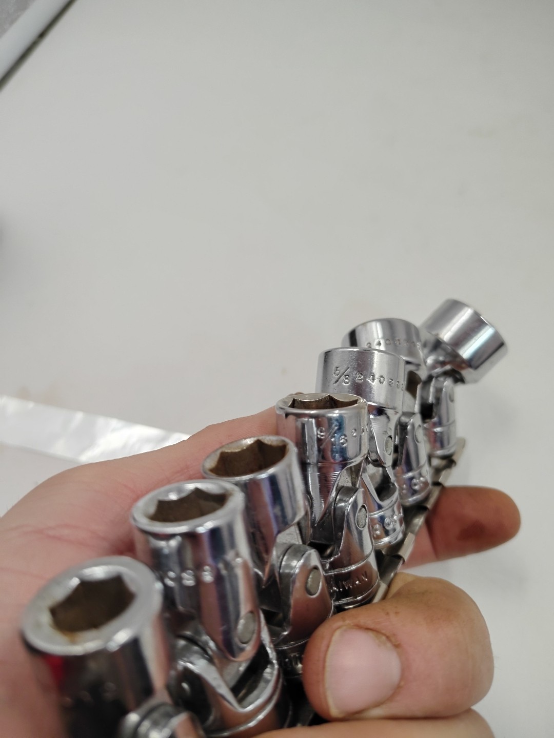3/8 Drive Swivel Socket Set SAE 3/8–3/4 Bench Top CR-V Wobble Lot