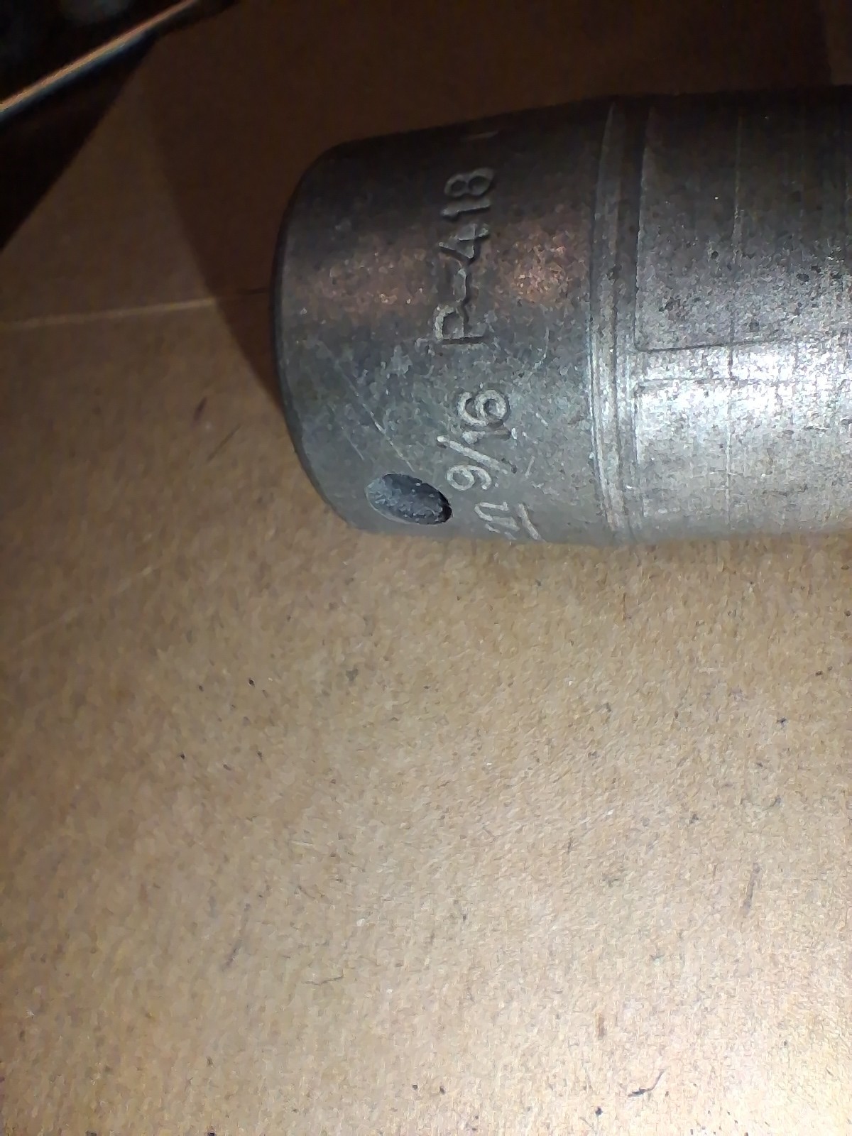 Vintage Snap On P418 9/16” Double Square impact Socket 1/2” Drive USA
