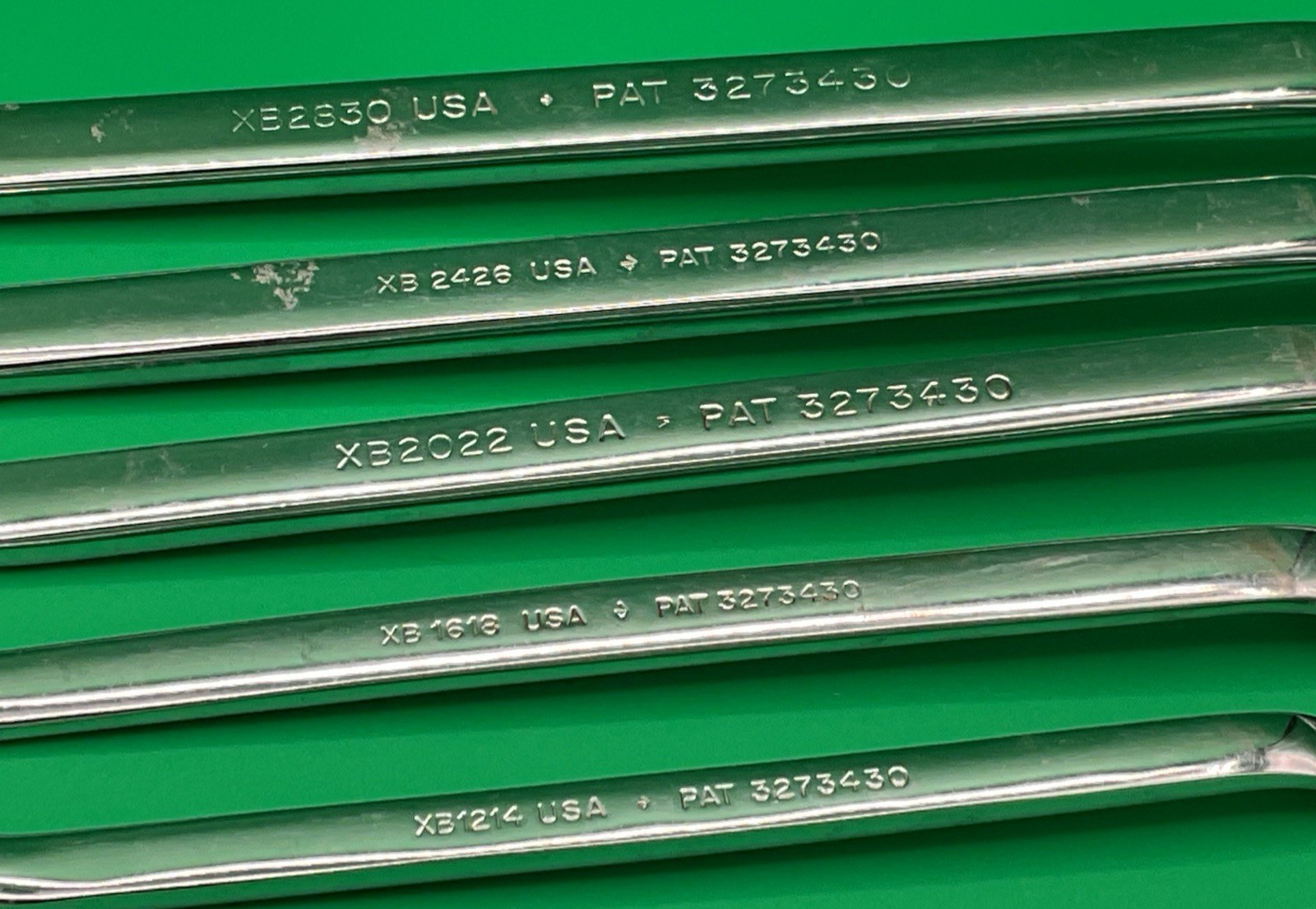 SNAP ON SAE 12pt Box End Offset Wrench Set 15/16″ to 3/8″ XB2830-XB1214 NICE