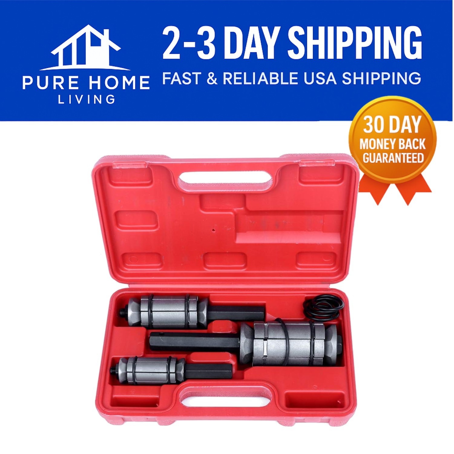 Versatile 3-Piece Tail Pipe Expander Set for Most Vehicles – Ensures Perfect Fit