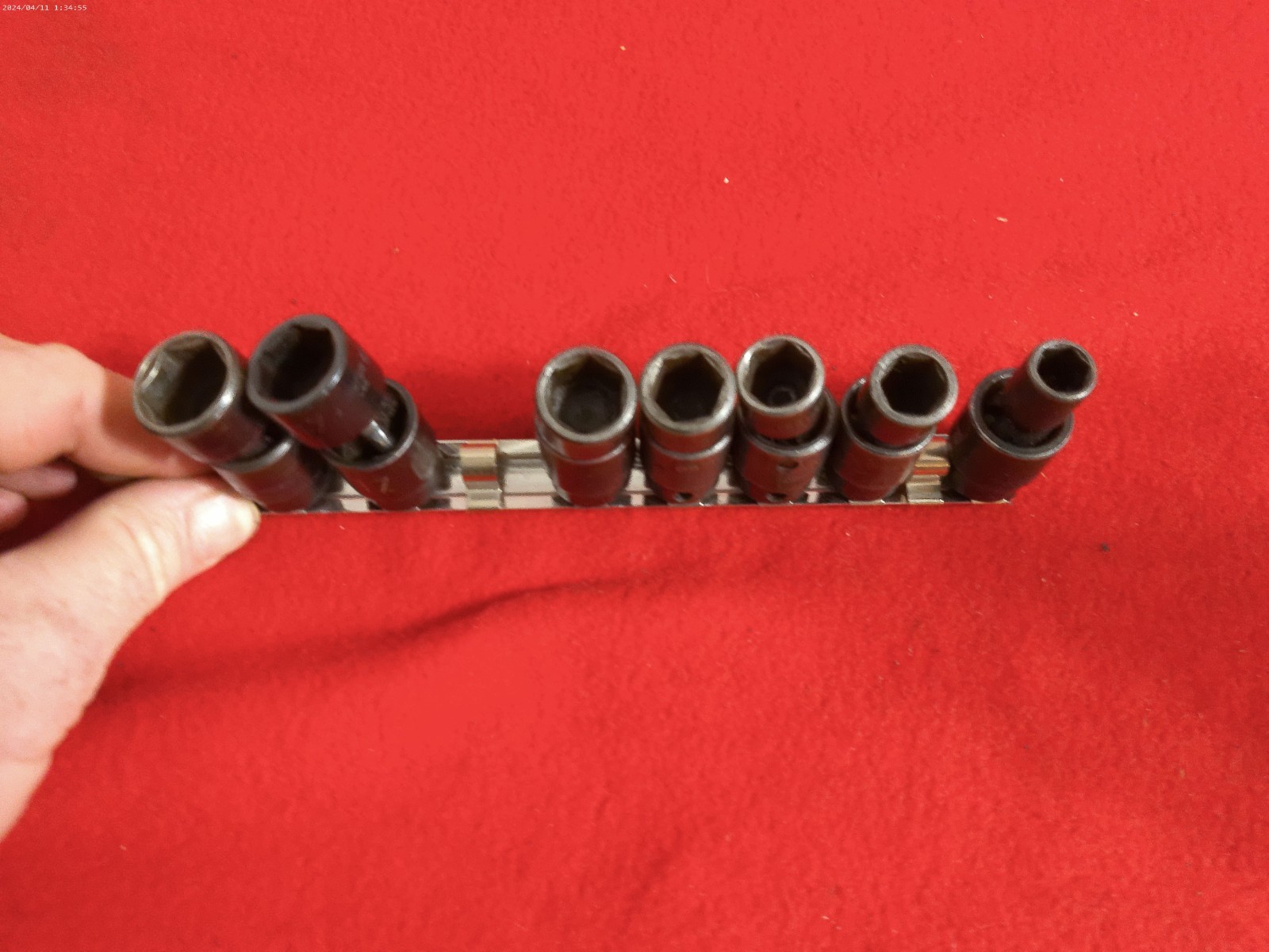 Matco 7 Piece Metric Swivel Head Socket Set. 6 Point 3/8″ Impact 10-18mm