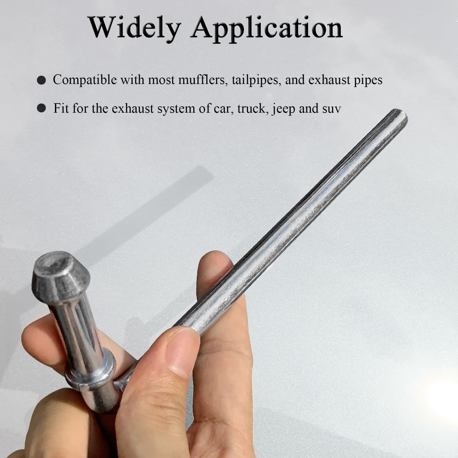 4Packs Universal Exhaust Hangers Rod 9.5″ Long 90° Bend Exhaust Muffler Hange…