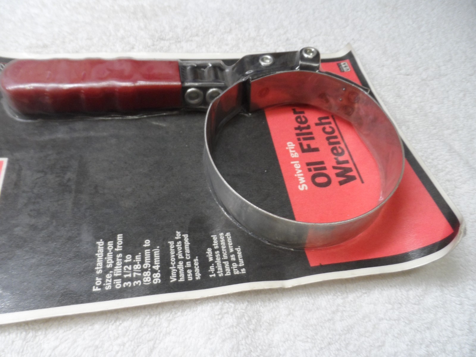 Craftsman Oil Filter Wrench, 3 1/2 to 3 7/8 inches, made in USA – Part # 20522
