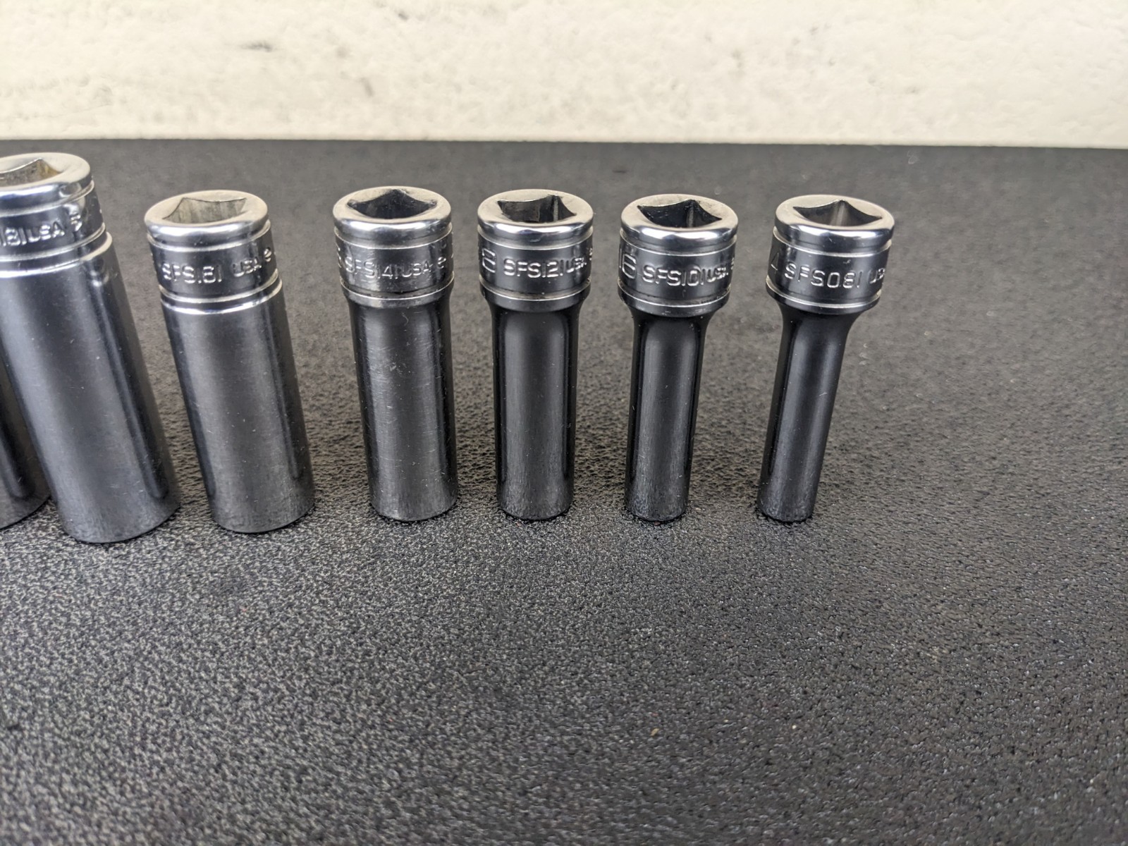 #bm403 Snap on Tools 211SFSY 3/8″ Drive Deep Chrome Socket Set Socket Set