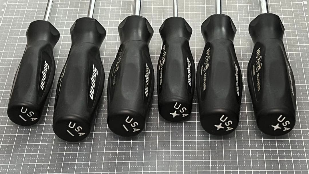 Rare Snap-on Limited Edition Black & Black Screwdriver Set of 6