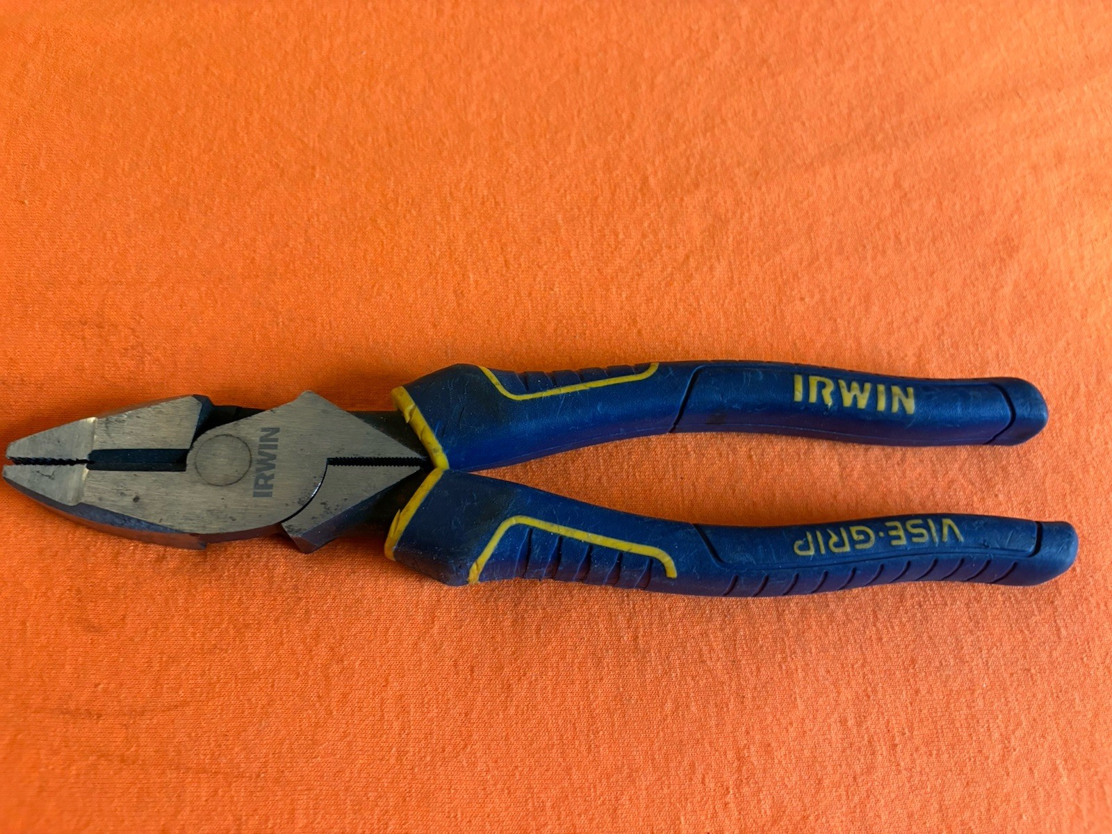 IRWIN Vise-Grip Pliers Cutters 9 1/2″ Long Mechanic Hand Tools Blue Handle