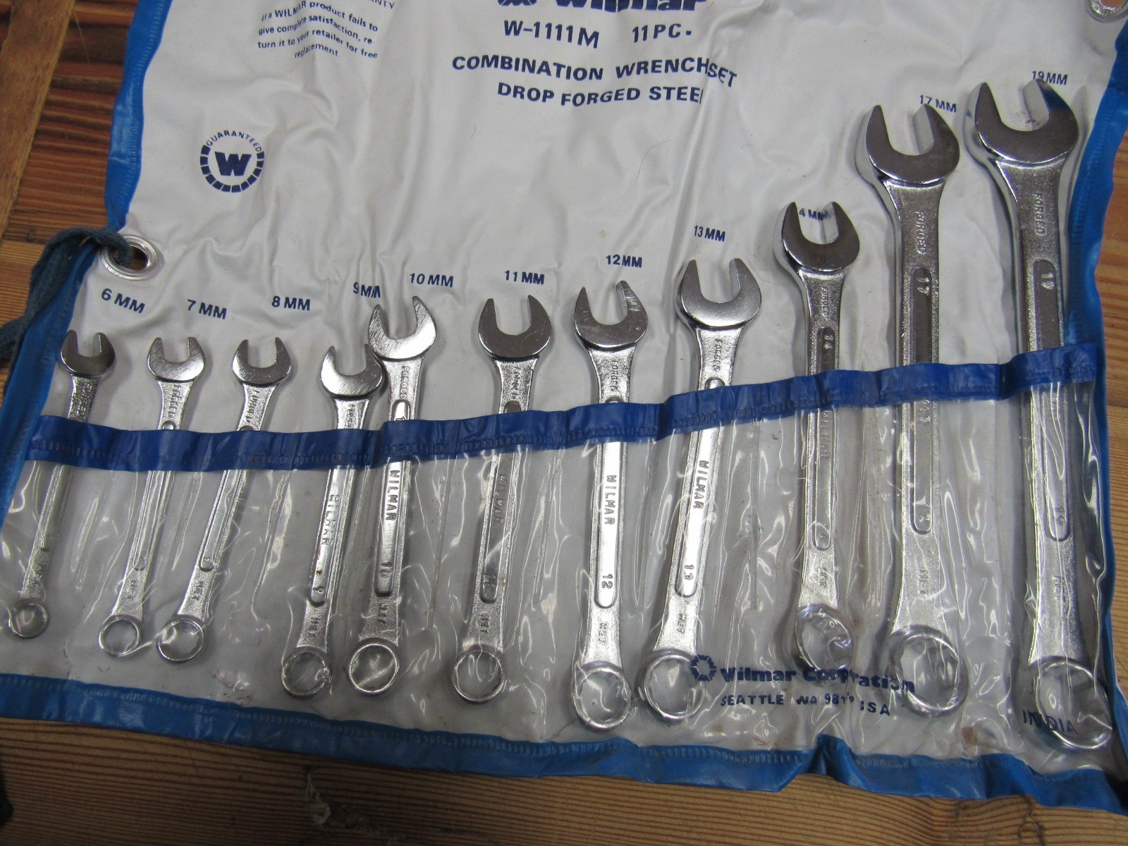 Wilmar 11 Piece Combination Wrench Set Metric 6mm-19mm ALL IN GOOD CONDITION